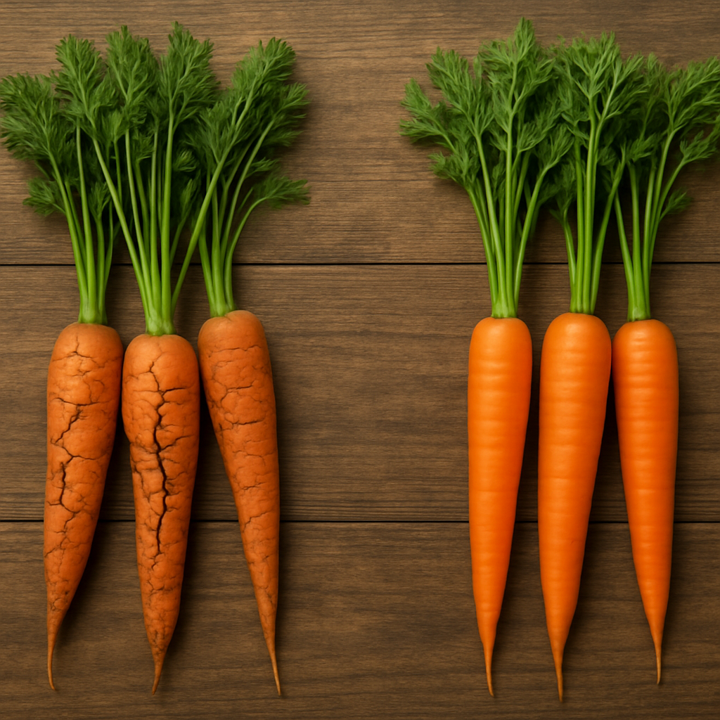 Отбор урожая: треснувшее отдельно от целого